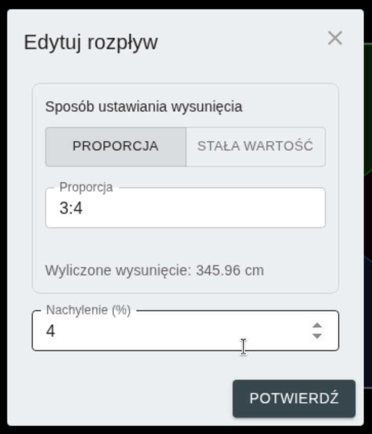 Edycja rozpływu