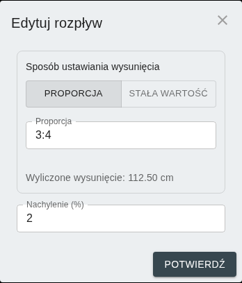 Edycja rozpływu