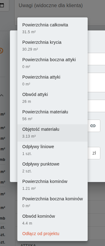 Powiązanie ilości na pozycji